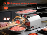 Commercial Electric Meat Grinder 4.5 Lbs/Min Sausage Stuffer Maker Kitchen V952-SYTMDDJRJSYSWMYXS001V3
