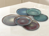 3 Pieces Reactive Glazed Ceramic Organic Fine Dinner Set with Plate and Bowl EARTHY AQUA V274-HA-LA-P0024301-BU