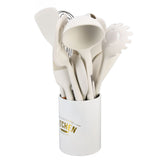 12Pcs Silicone Cooking Utensil Set White Nordic Minimalist Style NonStickware Kit for V1294-YM0714-3118210264611