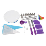 Cake Turntable Set Decorating Table Decorating Piping Nozzle Silicone Bag DIY Baking Set V1294-YM0626-3118220306711
