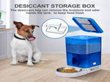 Smart Pet Feeder with WiFi and Button Control, 4L Automatic Cat and Dog Food Dispenser with V1341-ZY-68BVQU6H-ORANGE-BUTTONVERSION