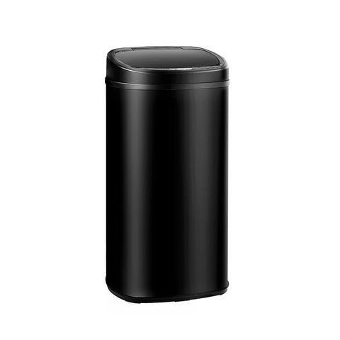 Devanti 68L Motion Sensor Bin Rubbish Automatic Black SB-68L-S06-BK