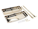 Bathroom Floating Shelves 304 Stainless Steel 2 Tier Wall Mounted Over Toilet Bathroom Shelves V1294-YM0901-3112240039811