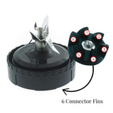 For Nutri Ninja Extractor Blade - 6 Fin Connection Replacement Blender Parts V238-SUPDZ-24317182342