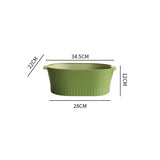 Drain Colander Double Layer Detachable Increased Deepened Capacity Plastic Colander Strainer Set for V1294-YM0716-3118220141512