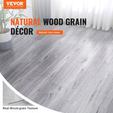 VEVOR Self Adhesive Vinyl Floor Tiles 36 x 6 inch, 20 Tiles 0.62mm Thick Peel & Stick, Light Gray V952-ZZYXJDDQHMW28JM6TV0