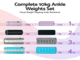 Everfit Ankle Wrist Weights for Women & Men, 4 Colors Set 1 2 3 4kg Wearable Leg Arm Weights AW-A-10-MC