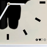 Wall Clock Innovative Nordic Style Cute Cat Pattern Silent Prevents Ticking Living Room Wall Clock V1294-YM0706-3115230057211