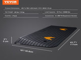 Rubber Threshold Ramp, 5 cm Rise Threshold Ramp Doorway, Recycled Rubber Power Threshold Ramp Rated V952-XBLYPDGB1437X2OBGV0
