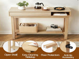 Artiss Console Table Entryway Hallway Sofa Side Table Drawer Shelf 100CM Wood FUR-AC-CST-02-WD