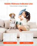VEVOR Disposable Male Dog Diapers Super Absorbent Male Dog Wraps S 144 Count V952-CWNBFDGG144P3H0UP001V0