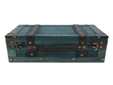 Wooden Chest Vintage Wood Storage Trunk with Lid Retro Suitcase Portable Box Ancient Photography V1294-YM0901-3117250191712