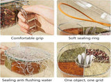Spice Jars - Divided Spice Jar - Divided Spice Container - 4 Grids Transparent Spice Container - For V1188-MS101-02006-1