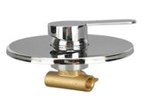 Shower Handle Valve All Copper Concealed 3 Way Round Hot and Cold Shower Faucet Shower Valve Trim V1294-YM0901-3112240027411