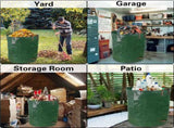 3-Pack 72 Gallon Yard Waste Bags, Reusable Heavy Duty Collapsible Garden Leaf Bags with Plastic V1258-DP02-C-243