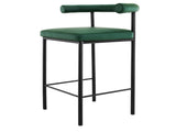 Sarantino Cedric Kitchen Bar Stool - Green BAR-STL-MRI-1045-GN