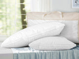 Giselle Bedding Duck Feather Down Pillow Luxury Twin Pack PILLOW-DFD-WALLX2