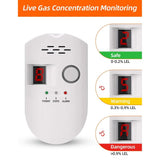 Natural Gas Detector,Digital Sound Warning Gas Detector,Natural Gas Leak Security Detection V1369-AZ3-W-22178
