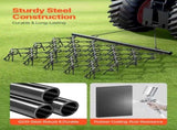 Drag Harrow, 5 x 4.5 ft Durable Chain Harrow with 60 Sharp Teeth, Suitable for ATV UTV Tractor, V952-LP545FTGDK00K6HARV0