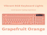 RGB Backlit Wired Mechanical Gaming Keyboard, 104 Keys Full Size Hot Swappable Keyboard with V1197-BG-042606
