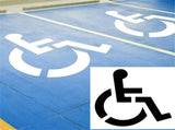 Handicap Parking Stencil Kit, Reusable Cardboard Parking Lot Stencils for Painting, Easy to Use V1192-AZ-W-5042