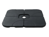 Instahut Outdoor Umbrella Base 50cm 4 Plates Stand Pod Cantilever BASE-UMB-50X50-N-FC4