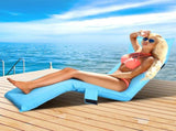 Artiss Floor Lounge Sofa Camping Chair Blue FLOOR-OUT-0302-BU