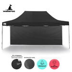 Gazebo Tent Marquee 3x4.5m PopUp Outdoor Wallaroo Black GAZ-POP-3X45-BK