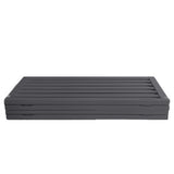 Wooden Pet Gate Dog Fence Retractable Grey 600x 3MM PT1060-4-GY