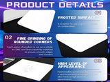 Mouse Pads for Desk,7H Tempered Glass Mousepad,White Mouse Pad,Low Surface Friction Gaming Non-Slip V1369-AZ3-W-10893