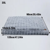 Comfortable Pet Bed with Removable Cover and Anti Skid Base V767-P-XD1836-2XL-GY