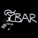 BAR Letters Shaped LED Neon Light Shop Signs Light for Party Bar Home DecorPurple V1294-YM0901-3119200027012