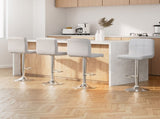 Artiss 4x Bar Stools Leather Gas Lift White BA-TW-NEW1055-WHX4