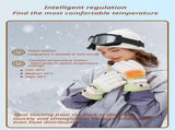 Windproof Water-Repellent Fleece-Lined Self-Heating Gloves Pink V1221-WINDPROOF-WATER-REPELLENT-FLEECE-LINED-SELF-HEATING-GLOVES-PINK