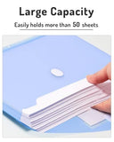 24Pack Binder Pocket, Super Heavyweight Plastic Binder Folders Tight Closure Folders with Pockets V1107-120-32743-MLT-24PACK