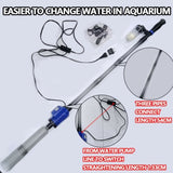 Electric Aquarium Fish Tank Cleaner Water Exchanger Siphon Vacuum Sand Cleaner V201-GAA01BLU20AU