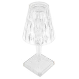 LED Crystal Table Light Transparent Prism Dimmable Desk Lamp USB Charging Bedside Decor V1294-YM0901-3119210121111