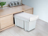 Pull Out Bin Kitchen Double Dual Slide Garbage Rubbish Waste 10L20L V63-824211