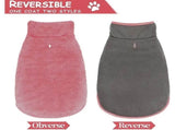 Double-sided fleece windproof and warm dog winter coat Snow dog jacket vest, large and V1105-YAGYF-01