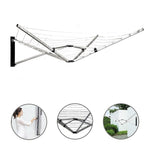 Wall Mounted 5 Arm 26m Clothes Airer Folding Concertina Cloth Dryer Washing Line V63-839161