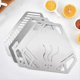 Portable Stainless Steel Mini BBQ Grill with Detachable Folding Design for Camping, Picnics, Beach V1189-LC-HW-00372