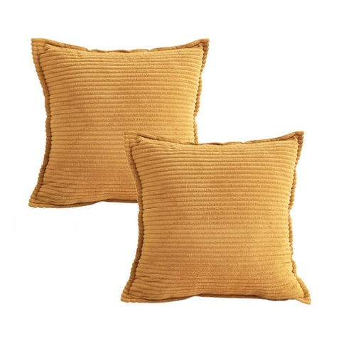 SOGA 2X 45cm Wabi Sabi Arches Mustard Indoor|Outdoor Kavka Throw Pillow FRENCHCUSHION235X2