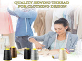 6 Rolls 3000 Yard Each Serger Thread Polyester Cones Spool Thread for Sewing Serger Overlock V1188-CYX-LHJ-865