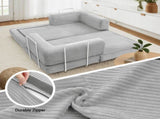 Artiss Convertible Folding Sofa Bed Grey SBED-E-FLD03-2S-GY-AB