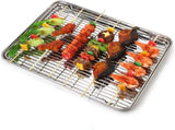 1Pack Kitchen Baking Rack,QZS Small Cooking Rack,Nonstick Wire Grill Net,Stainless Steel Roasting V1189-WXFWAL-20260319-00182