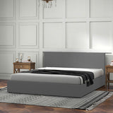 Milano Sienna Luxury Bed with Headboard - Grey No.28 - Single ABM-10001616
