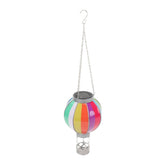 Hot Air Balloon Solar Lantern with Candle Holder Decorative Solar Hot Air Balloon Flickering Flame V1294-YM0901-3111240203111