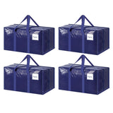 4 Pack Extra Heavy Duty Large Moving Bags with Strong Zipper & Comfortable Handles, Sturdy & Durable V888-ELOSUNG47233