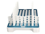 Bread Slicing Guide Folding Adjustable Width Bread Loaf Compact Cutting Guide with Crumb Tray White V1294-YM0901-3118260009711
