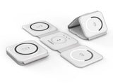CHOETECH T588-F-WH 3-in-1 Foldable Fast Wireless Charger for Phone/Watch/Earphone V28-ELECHOT588FWH